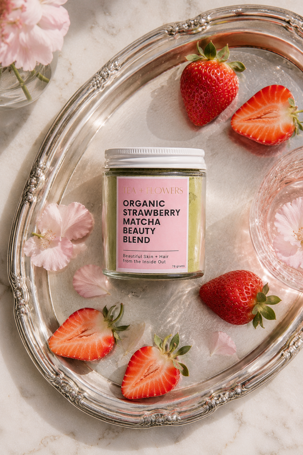 Organic Strawberry Matcha Beauty Blend