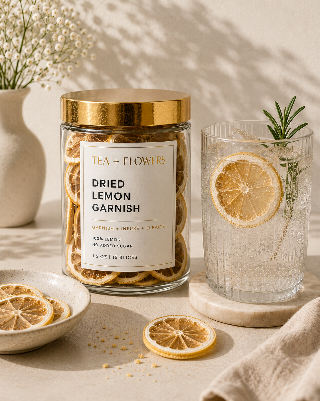 Dried Lemon Garnish