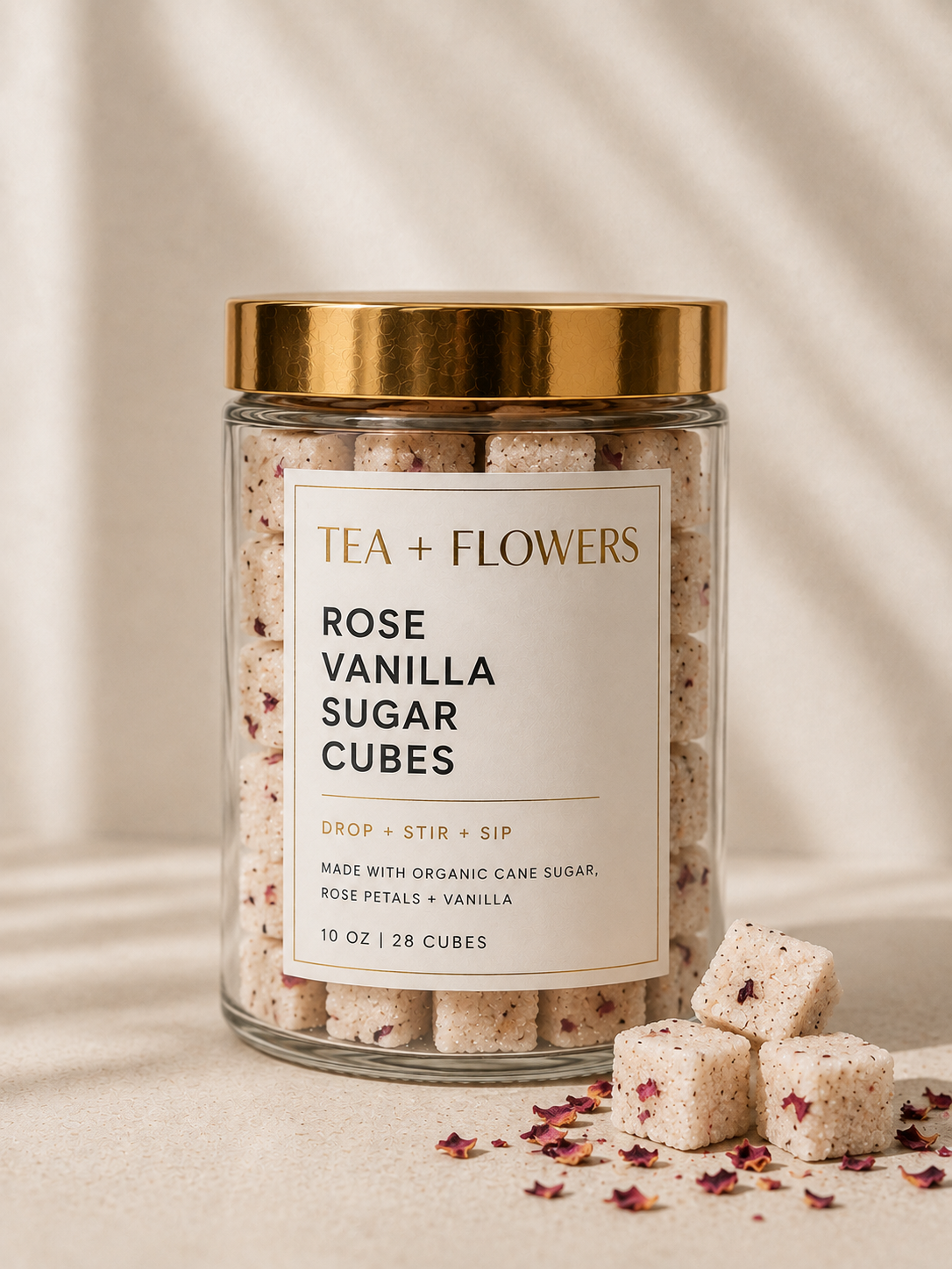 Rose Vanilla Sugar Cubes