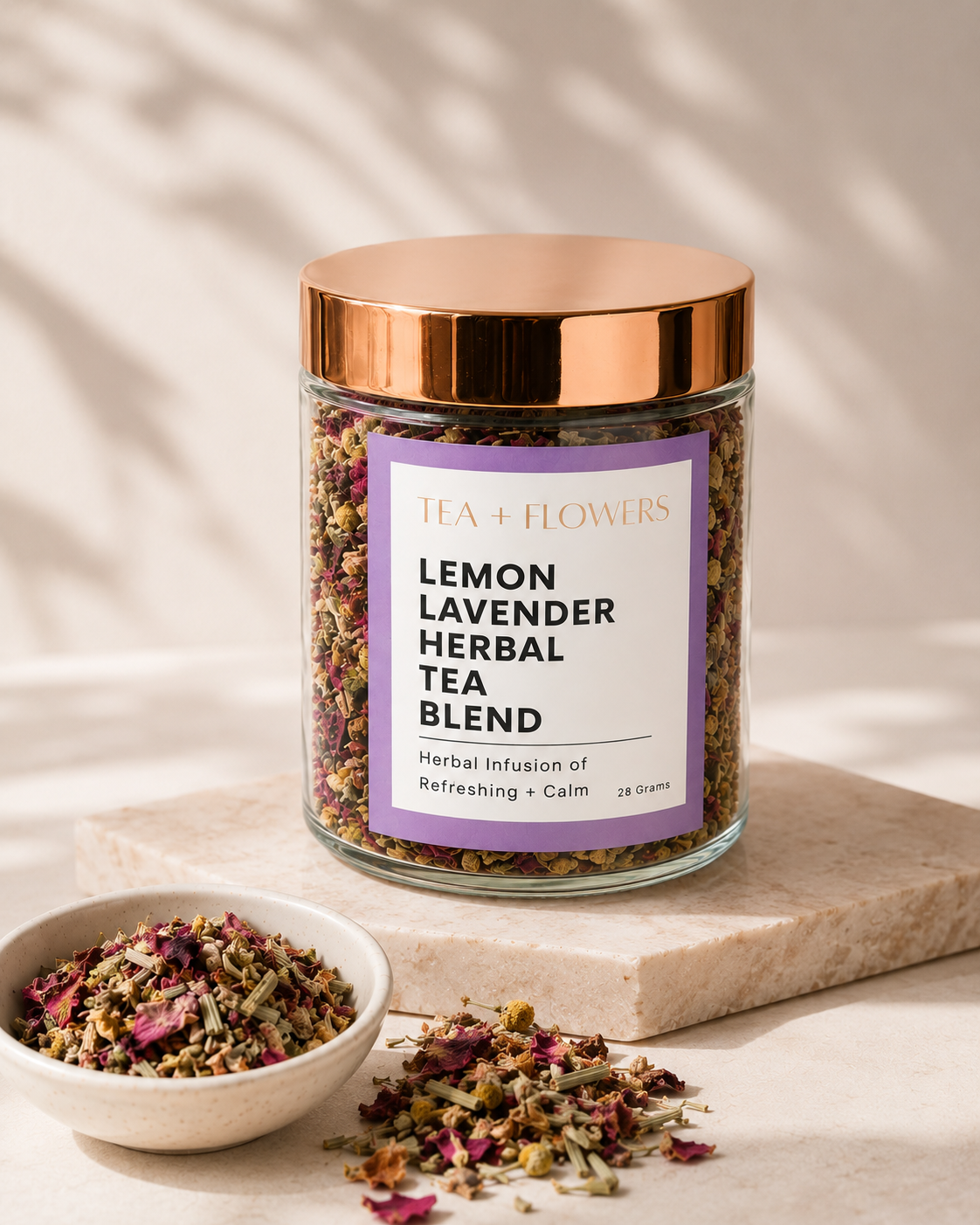 Lemon Lavender Organic Herbal Tea Blend