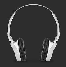 Fones de ouvido de prata
