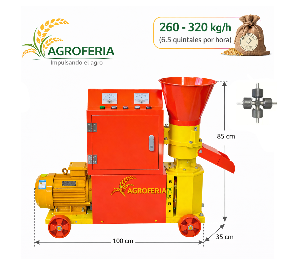 Peltizadora para Balanceado Modelo 180A