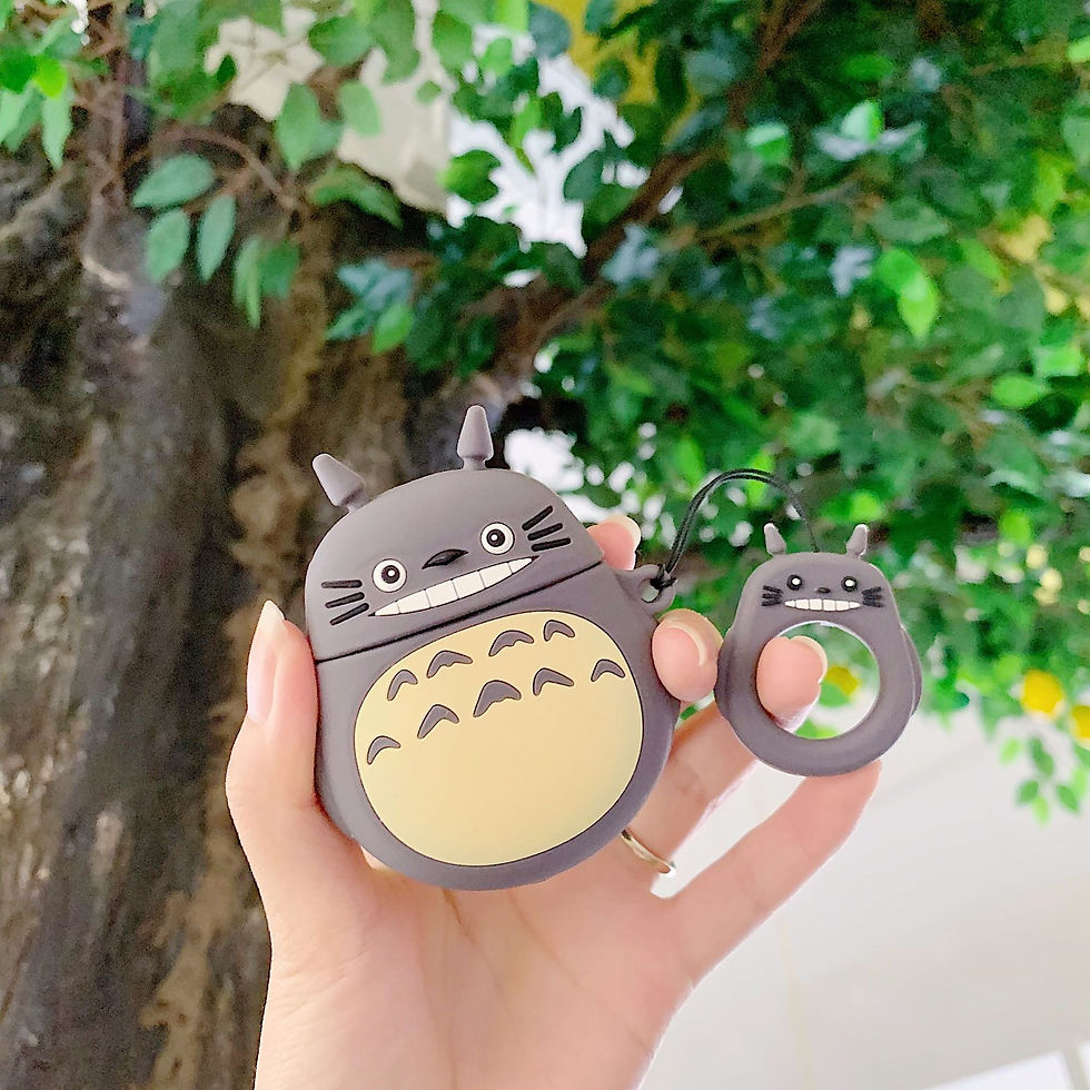 Thumbnail: Metallic Dust-Proof Sticker for AirPods with Totoro Case