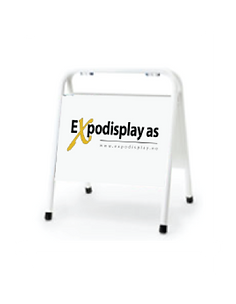 Visningbukk metall mini hvit