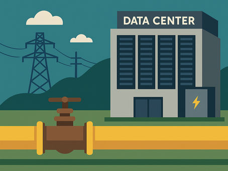 Siting Data Centers near Natural Gas: