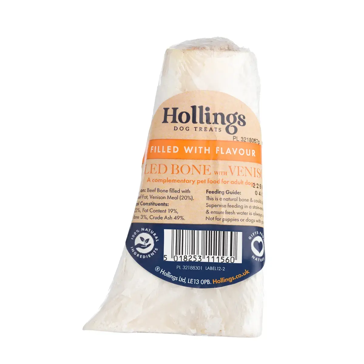Hollings Filled Bone Dog Treat Bone Venison