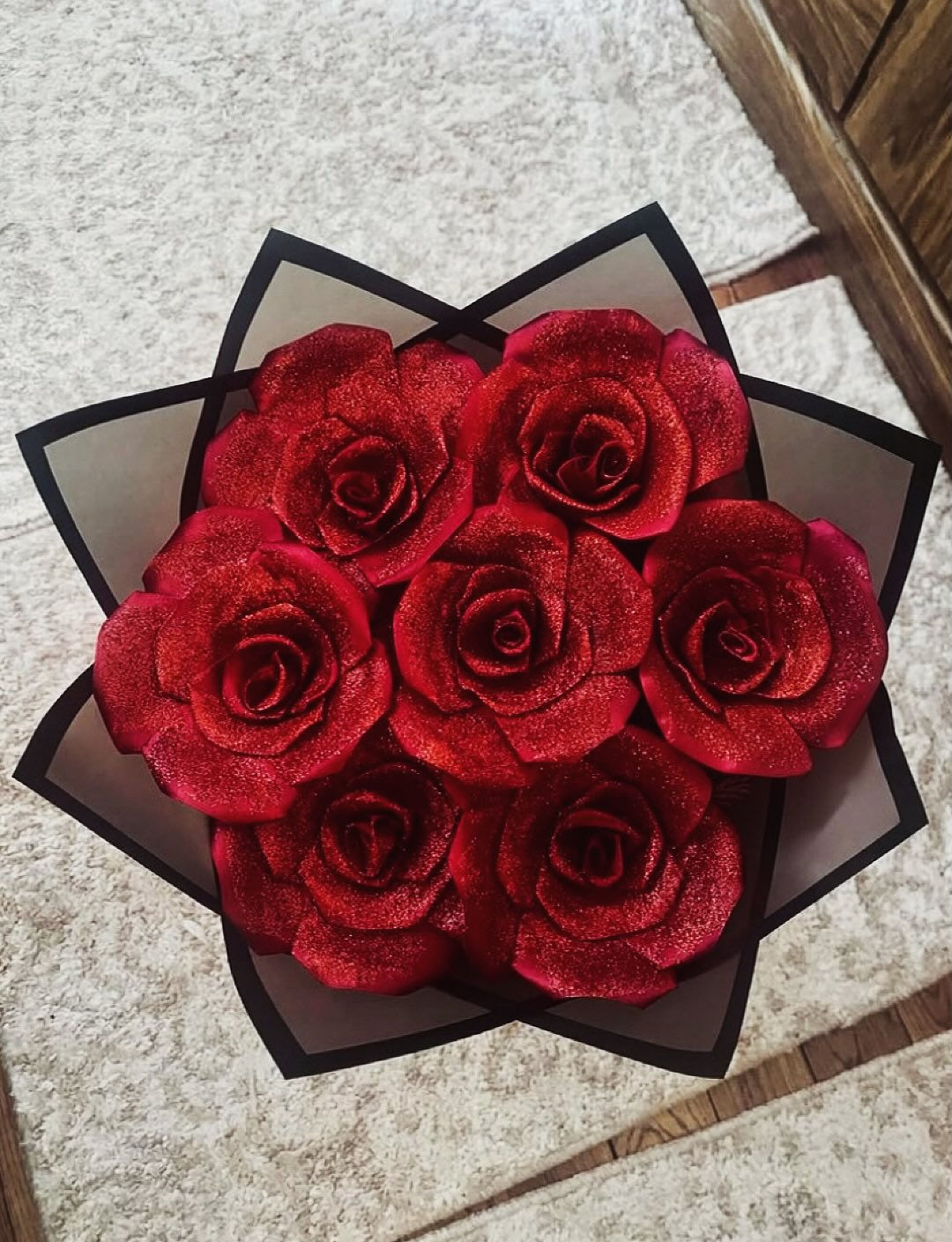 7ct Glitter Eternal Rose Bouquet