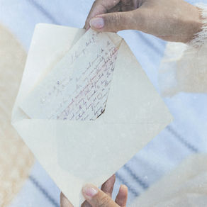 Vintage Letter to loved one in an envelope
