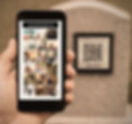 MTL curated digital memorial on phone screen and qr code tag plaque on a headstone