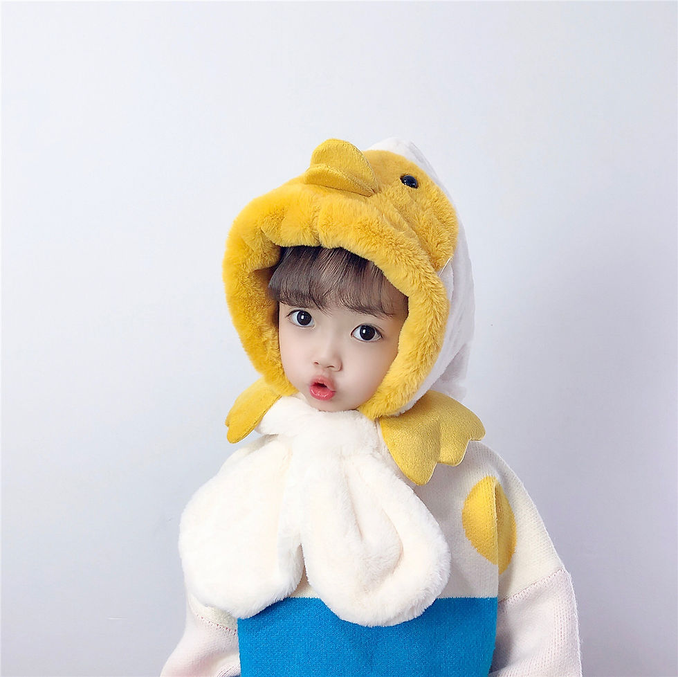 Miniatura: Thick Warm Children's Scarves and Hats with Cute Designs