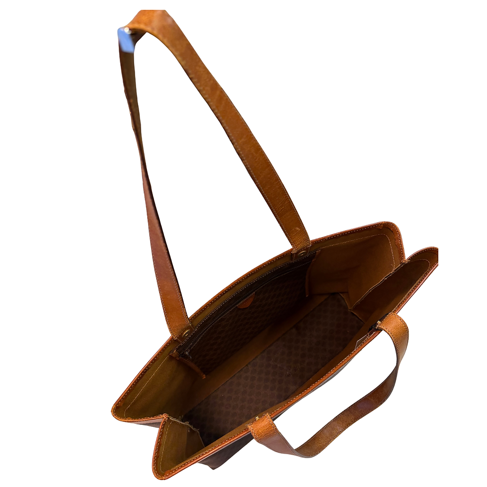 Miniatura: CELINE Tote Bag Macadam Brown