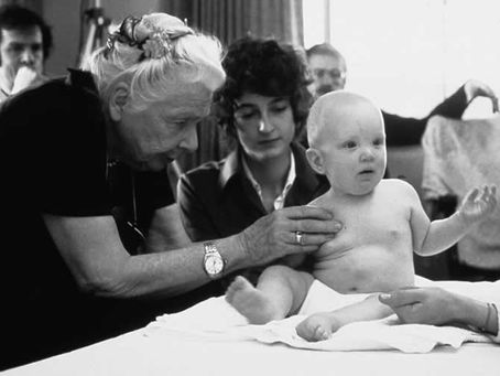 Ida Rolf working with an infant