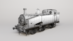 LNER J50 loco ext. (wireframe)