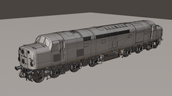 British Rail Class 40 (wireframe)