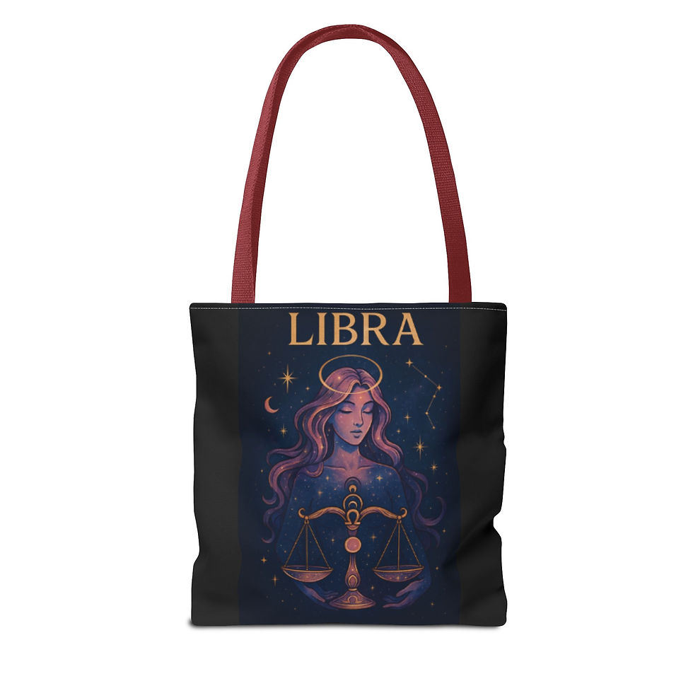 Thumbnail: Libra Zodiac Tote Bag 