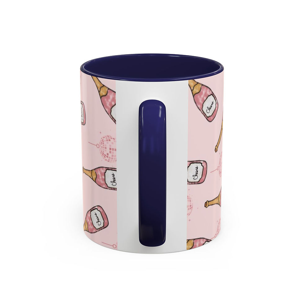 Thumbnail: Pink Champagne Pattern Coffee Mug —  (11/15oz)