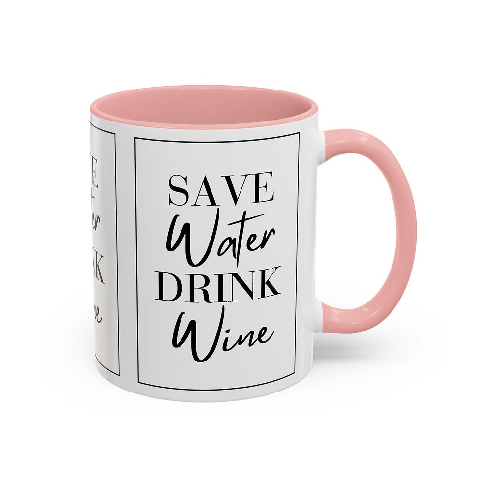 Thumbnail: Save Water Drink Wine Accent Coffee Mug (11, 15oz)