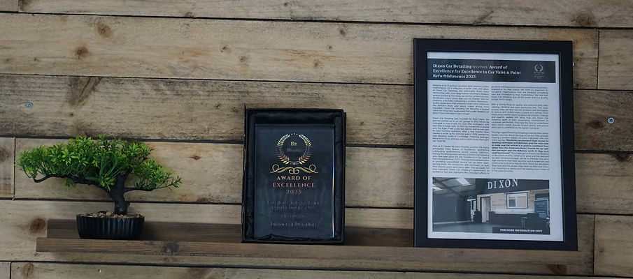 Our Award on display