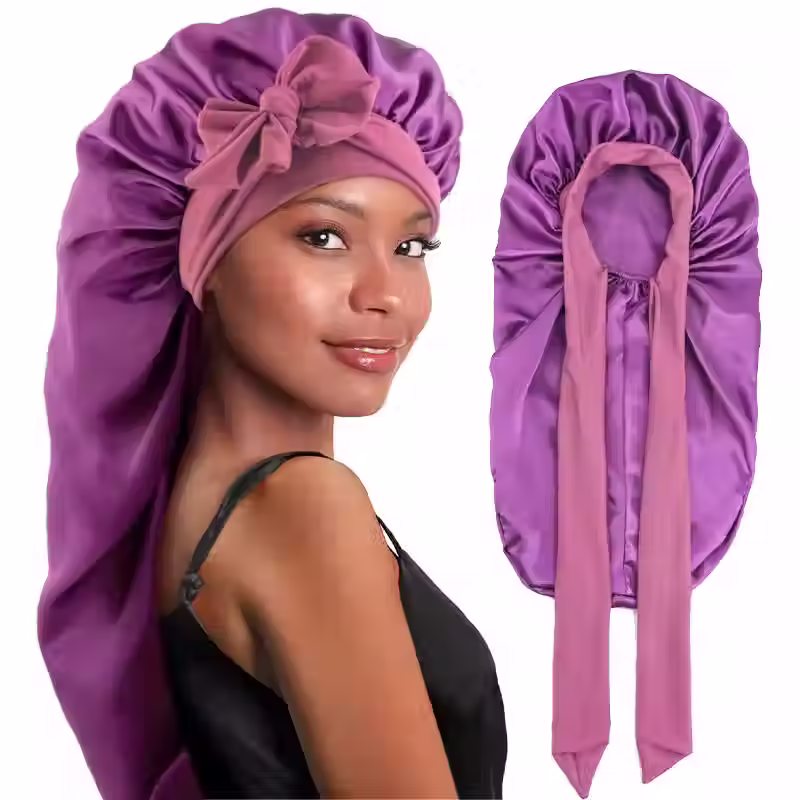 Long Satin Bonnet