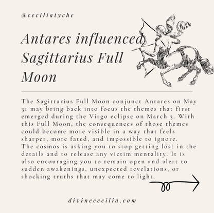 Antares Influenced Sagittarius Full Moon - 31st of May 2026