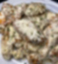 Alfredo cream wings