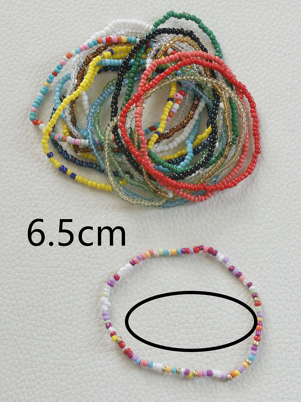 Thumbnail: 18pcs/set Beaded Anklet