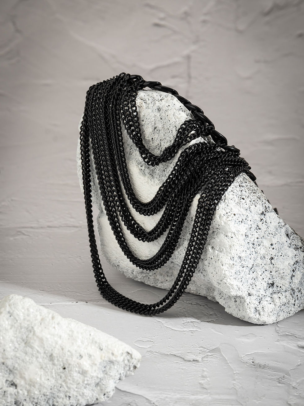 Thumbnail: Faux Pearl Decor Layered Anklet | 1 pc