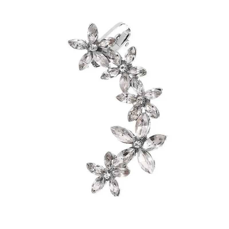 Thumbnail: Big Earrings Star Crystal Ear Clip Earrings for Women