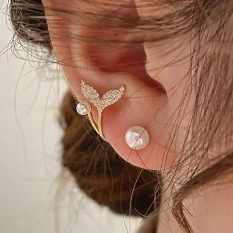Thumbnail: Big Earrings Star Crystal Ear Clip Earrings for Women