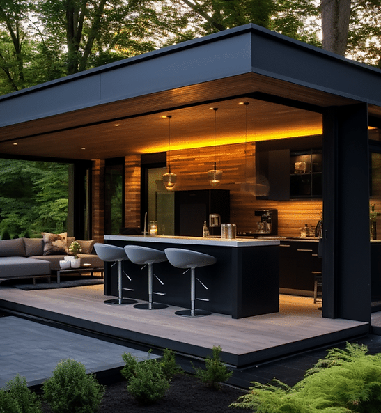custom outdoor kitchens in San Marcos TX backyard setup