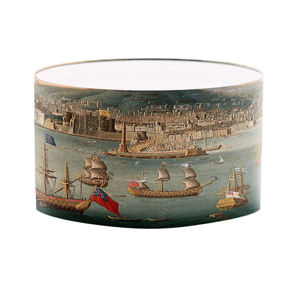 Thumbnail: Table/Floor Lampshade / Pendant Lampshade with Antique Fine Art print LS259