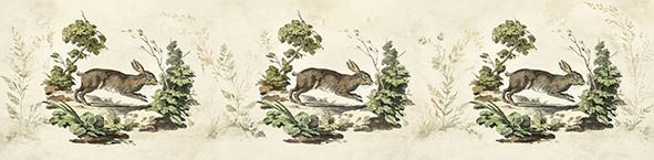 Thumbnail: Country house hare print drum lampshade