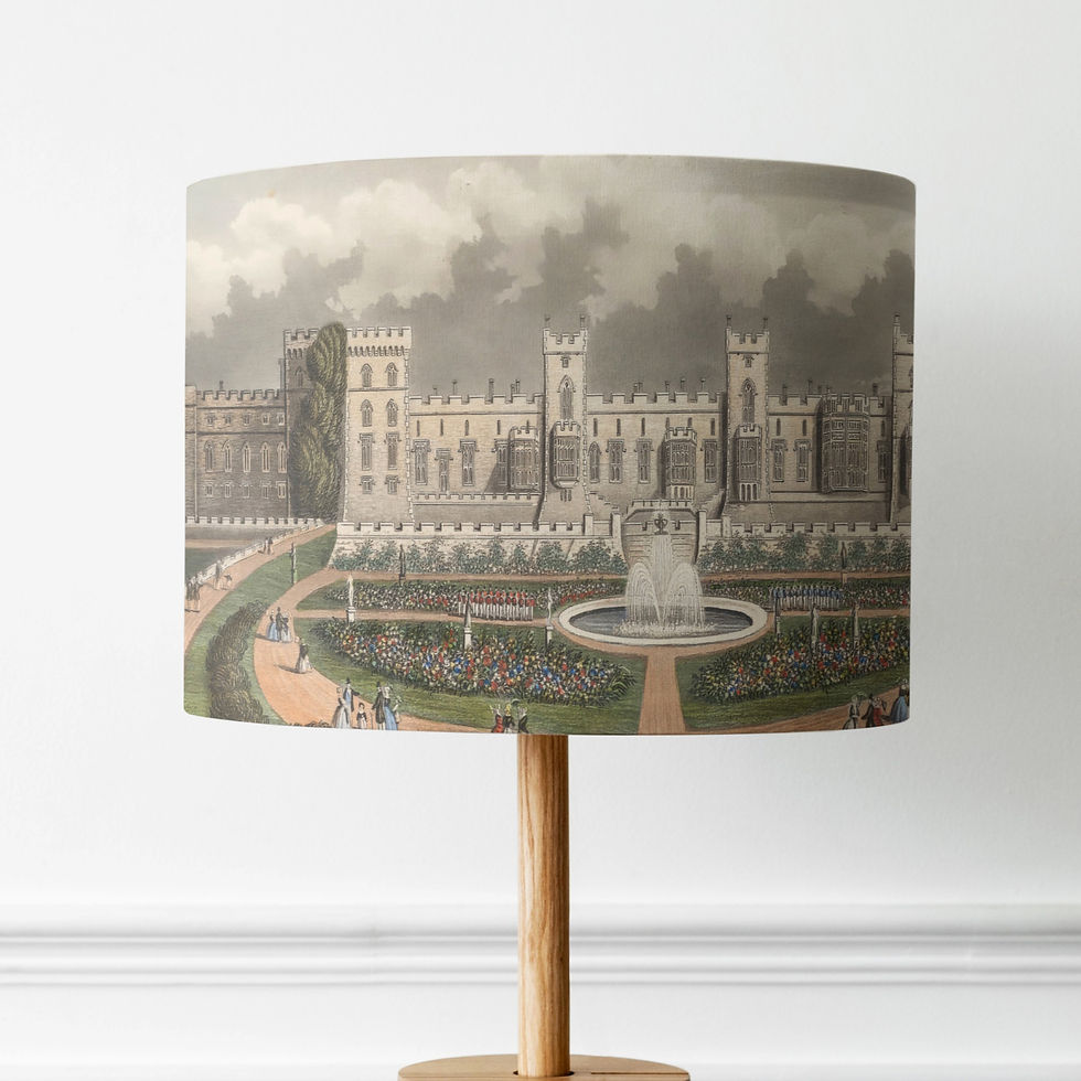 British royal heritage drum lampshade handmade in England