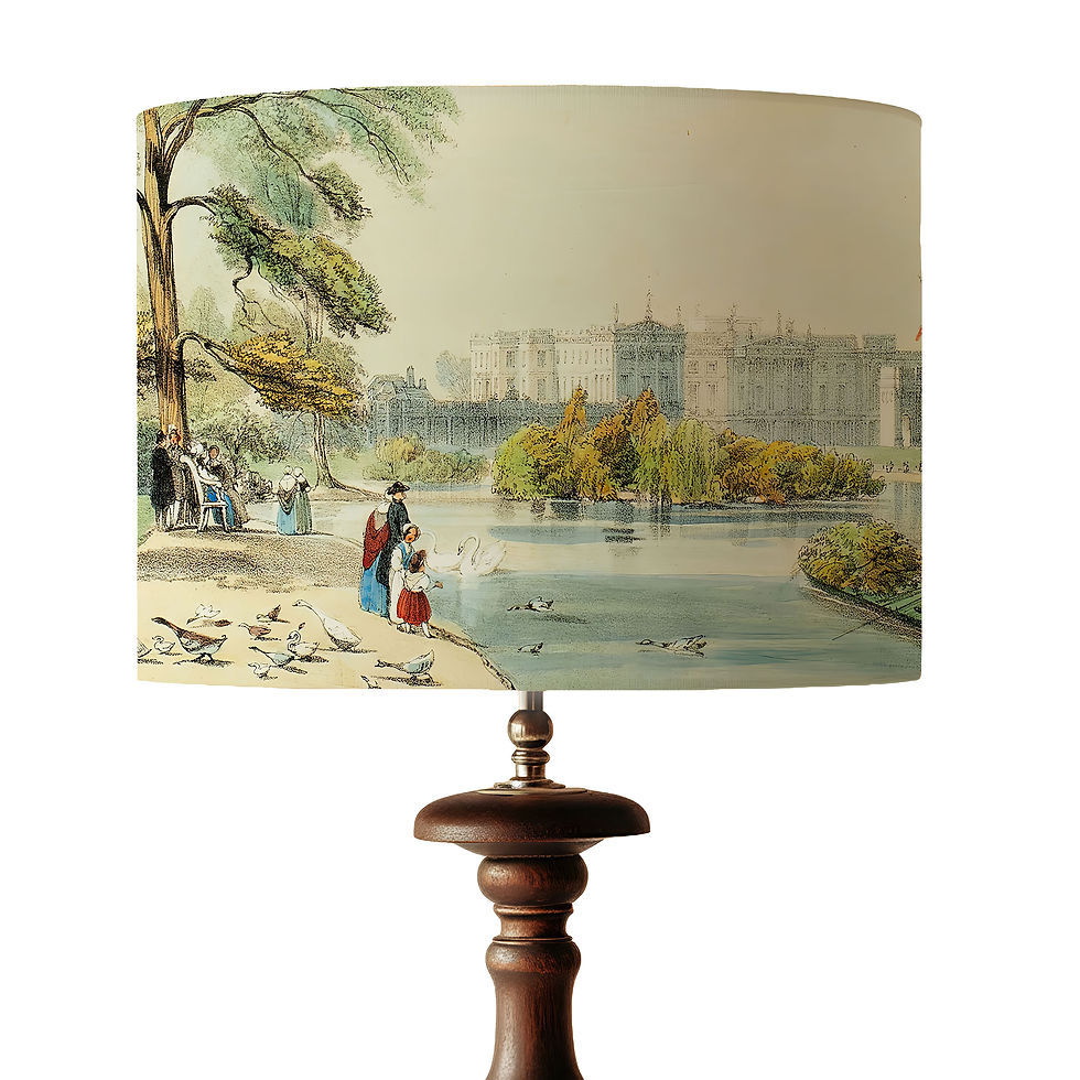 Antique London Lampshade for table lamp or ceiling pendant