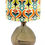 Thumbnail: Handmade Lampshade with colourful Retro print, Mocha Mousse pantone