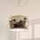 Thumbnail: Handmade Lampshade with Kittens and cats print neutral colour