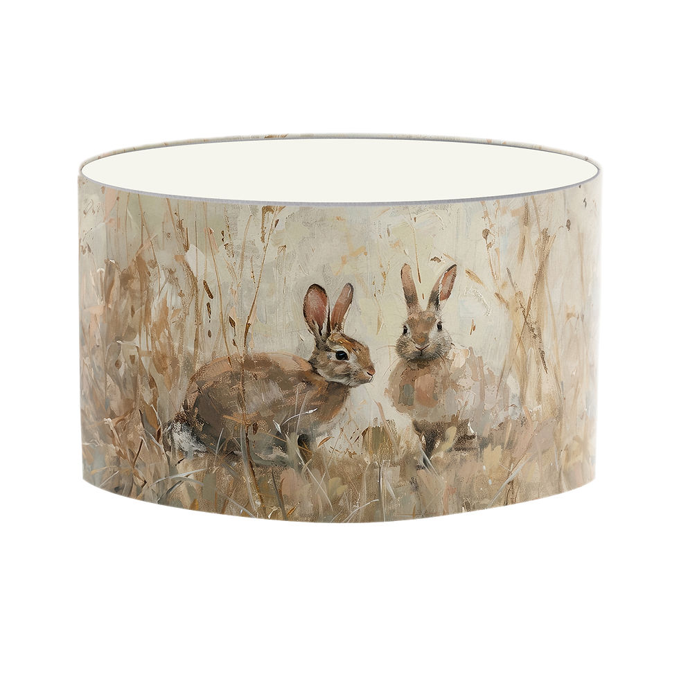 Thumbnail: Nature inspired rabbit table lampshade