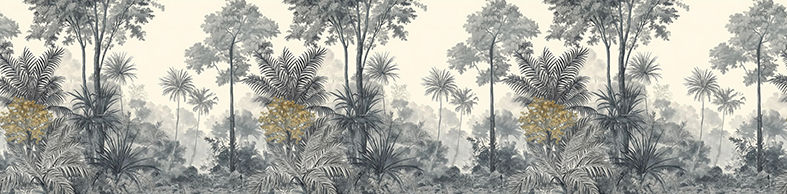 Thumbnail: Handmade Lampshade with Willow Pattern style print blues gold