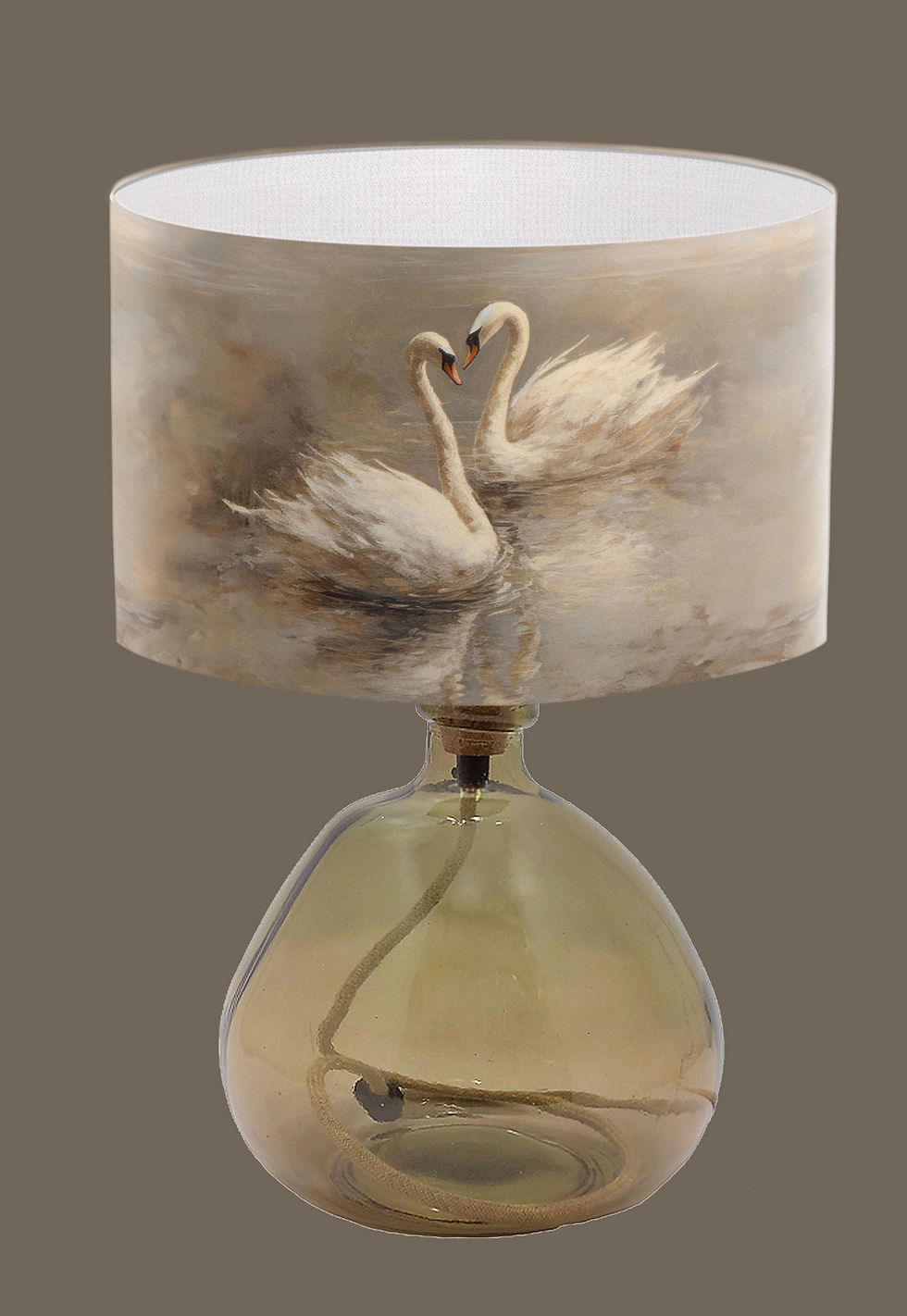 Thumbnail: Bird illustration swan lampshade