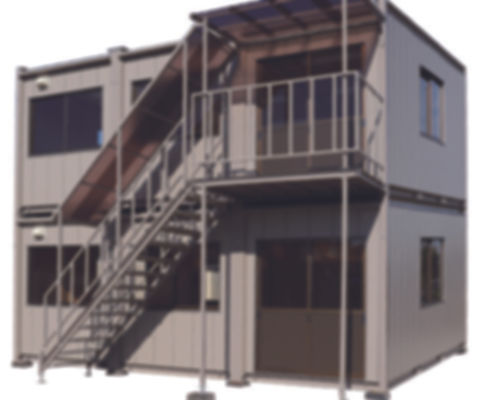 K-4型（4坪3連棟2階建て）