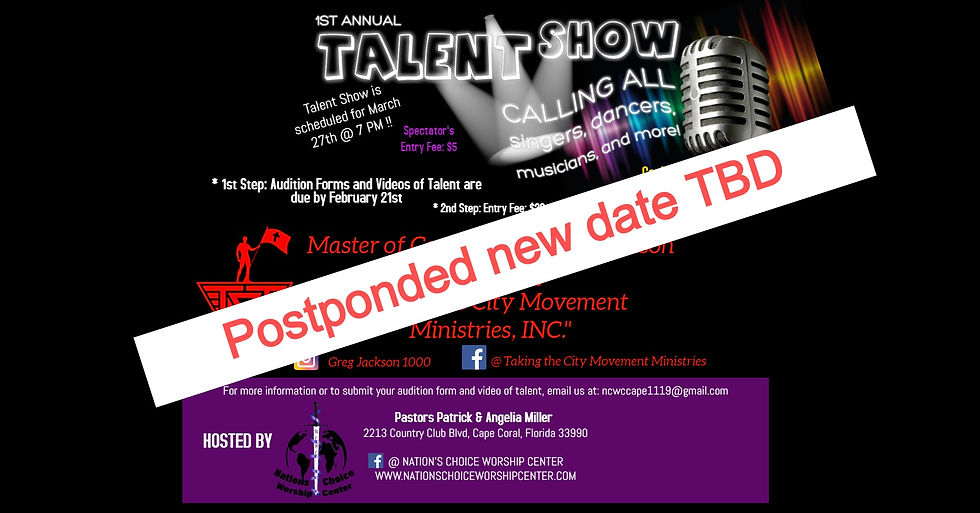 NCWC 1st Annual Talent Show