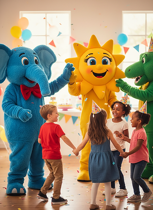 Noleggio mascotte con animazione per feste bambini