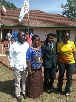 Our female captain Yvonne Thomas leaving for Senegal High Performance Centre