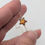 Thumbnail: Sterling Silver Single Star Bracelet with Cognac Baltic Amber