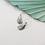 Thumbnail: Sterling Silver Mussel Shell Drop Earrings