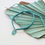 Thumbnail: Adjustable Teal Plaited Cord Bracelet with Teal Sea Glass