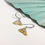 Thumbnail: Sterling Silver & Gold Vermeil Moth Drop Earrings