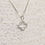 Thumbnail: Sterling Silver Quatrefoil Pendant with Cubic Zirconia Detail