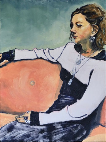 Modern portrait of a young woman