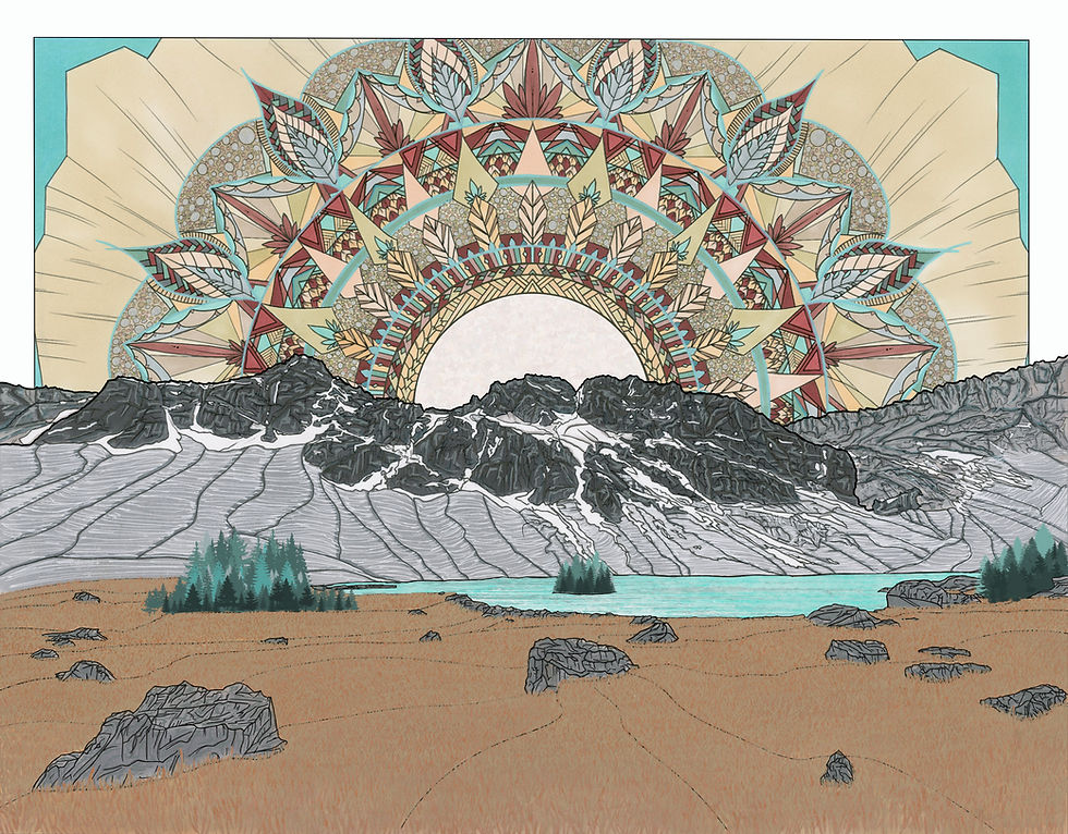 Lake Solitude Greeting Card